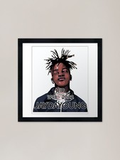 Jaydayoungan Gangsta Rap 9 Framed A Framed Wall Art Poster Canvas Print Picture picture
