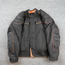 Fieldsheer Jacket Mens XL Black Motorcycle Padded Full Zip Lined Armor Outdoor picture