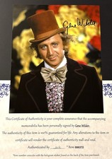 Gene Wilder Signed 8x10 Photo Autograph, With COA Letter Chocolate Factory picture