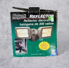 Regent Halogen Outdoor Flood Light 300 Complete Kit Watt with Bulb TMQ150W White picture