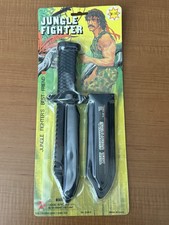 Vintage Bootleg Rambo Toy Jungle Knife New Sealed 80s picture