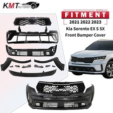 New Complete Front Bumper Cover Grille Set For 2021 2022 2023 Kia Sorento Models picture