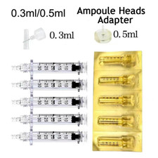 10/20/30/50/100Pcs Disposable Ampoule Tubes Empty Nozzle Heads- 0.3ML/0.5ML Size picture