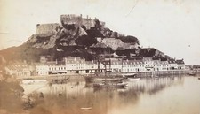 Albumen print of Mont Orgueil, Jersey c.1885 by Sir Manuel Menendez 1864-1952 picture