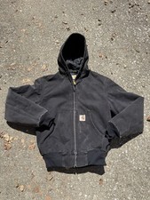 Carhartt J06 ONX “ONYX” Size Medium Quilted lined jacket - RARE GREAT FADE picture