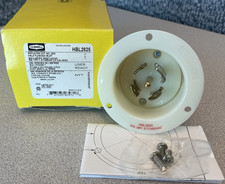 BOGO SALE - Hubbell HBL2825 Twist-Lock Flanged Inlet NEMA L22-30P 30A 277/480VAC picture