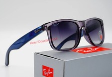 Ray-Ban RB4165 Justin Polarized Sunglasses Classic Blue Frame Gray Lens  54MM picture