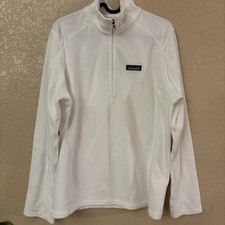 Patagonia Women's Micro D Quarter Zip Pullover (L, Birch White) picture