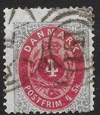 1870 DENMARK S#18 Variety🔥THICK FRAME🔥LandPostrute