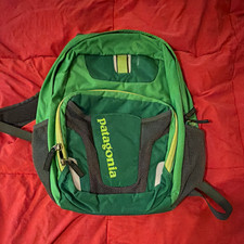 Patagonia 11-20L Hiking Backpack Green/Gray Zip Padded Straps Ext Pockets picture