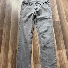 Levi's 511 slim jeans in a faded washed gray / charcoal denim picture