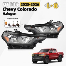 For 2023-2025 2026 Chevrolet Colorado Halogen Headlight Assy w/Bulb LH+RH Pair picture