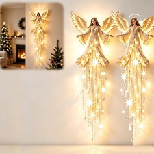 Angel Blessing Wall Light, Guardian Angel Light,Cascading Glowing Star Christmas picture