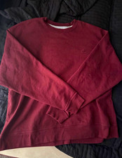 Champion Men's 2XL Burgundy Crew Neck Pullover Sweatshirt Long Sleeve Logo picture