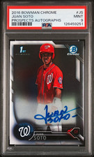 Topps 2016 Bowman Chrome Juan Soto 1st Bowman Rookie Auto #CPA-JS PSA 126459251 picture