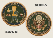 Fallout Vault Boy Critical Infrastructure Challenge Coin  1#16 picture