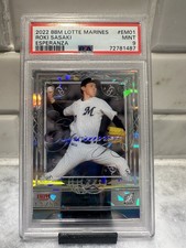 2022 BBM CHIBA LOTTE MARINES ESPERANZA #EM01 ROKI SASAKI  /50 PSA 9 LA DODGERS picture