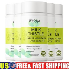 5x Uvora Milk Thistle Detox, Premium Herbal Supplement With Milk Thistle Extrac. picture