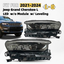 For 2021-2024 Jeep Grand Cherokee L Full LED Headlight w/ DRL Left + Right Pair picture