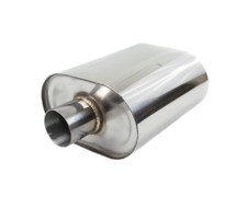 T304 Universal Oval Muffler with 2.5