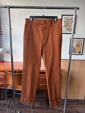 Gucci S/S 2016 Brown Cuffed Officer Trousers Alessandro Michele 31 44 Made Italy picture