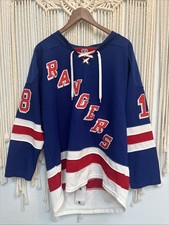 Rbk CCM NY Rangers Marc Staal #18 Jersey Men 48 XL Blue NHL Center Ice Canada picture