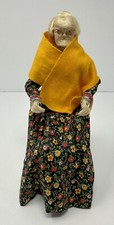 Vintage  Rena's Dough Originals Grandma Doll From Ozarks With Chair picture