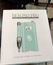Kiara Sky Beyond Pro Portable Nail Drill E-File Kit, Bits, Bands, Green picture