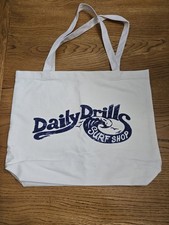 NWOT DAILY DRILL Ivory Canvas Re-useable Tote picture