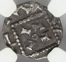 ANGLO-SAXON England 680-710 AD Continental Issue Silver Sceat S-783 Coin NGC AU picture