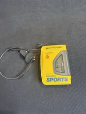 Sony Walkman Sports WM-AF54 AM/FM Radio Cassette Player Yellow/Black Works Great picture