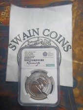 2024 British Lion/American Eagle 1oz Reverse Proof 70 Signed  M Jennings E14-21 picture