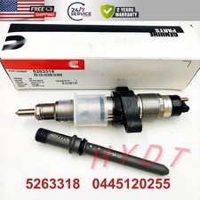 1X 0445120255 Cummins Fuel Injectors Fits For 2003-2004 Dodge Ram 2500 3500 5.9L picture