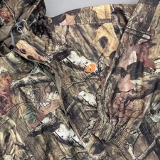 Mossy Oak Hunting Jacket Mens M Camo Excellent Break-Up Infinity Hooded Outdoor picture