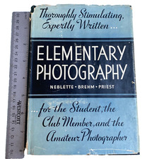 Elementary Photography Book Neblette Brehm Priest 1936 1st Edition Camera VTG picture