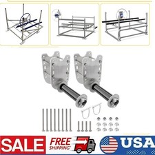 2x Heavy Duty Boat Lift Wheel Kit, Adjustable Boat Lift Wheel Bracket Universal picture