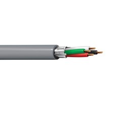 500' Belden 5302FE 18 AWG 4 Conductor Shielded CMR Security Alarm Cable 300V picture