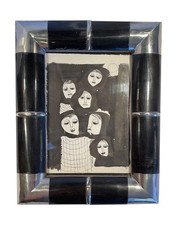 Cándido Bidó, Mid Century Dominican Original Ink Painting, 1969 picture