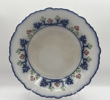 Beautiful Antique Adam’s Ironstone Bowl Hand Painted Discolored Farmhouse picture