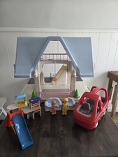 Vintage Little Tikes Blue Roof Dollhouse plus Accessories picture