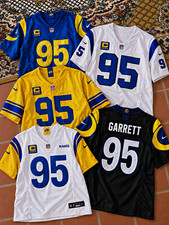 Nike LA Rams Myles Garrett #95 Captain Jersey All Colorways All Sizes picture