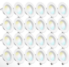 Sunco 24 Pack 4 Inch LED Recessed Lights, Retrofit Can 4 Inch, White  picture