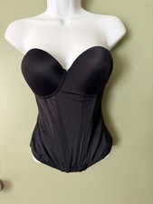 Jezebel Corset Bustier Cincher Corset Top 34D Black Lingerie Prom picture