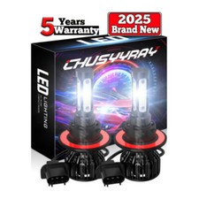 2X H13 9008 Super Bright LED Headlight Bulbs Kit 660000LM 6000K White Hi-Lo Beam picture