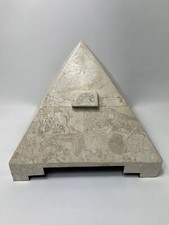 VINTAGE RENOIR PYRAMID JEWELRY BOX TESSELLATED MARBLE POST MODERN MCM DESIGNER picture