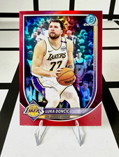 2025 - 2026 Bowman Chrome Luka Dončić True Red Refractor /5 BCV-123 Doncic  picture