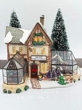 Santa's Workbench Porcelain Addison Street Florist Christmas Village House 2004 picture