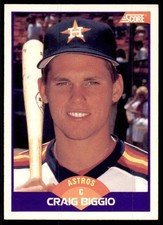 1989 Score #237 Craig Biggio Rookie RC Houston Astros 90s MLB Baseball HOF QTY+ picture