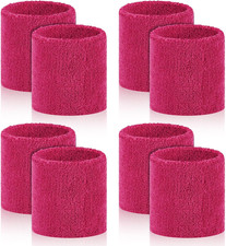 8 Pcs Sports Wrist Sweat Bands for Men & Women， Absorbent Wrist Sweatbands Tenni picture