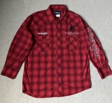 Wrangler Pendleton Whisky Let'er Buck Shirt Men's Embroidered Rodeo Western Sz L picture